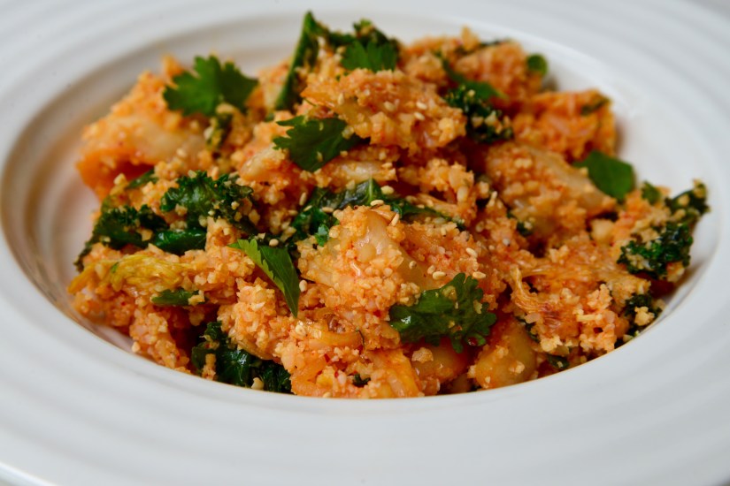 kimchi cauliflower rice